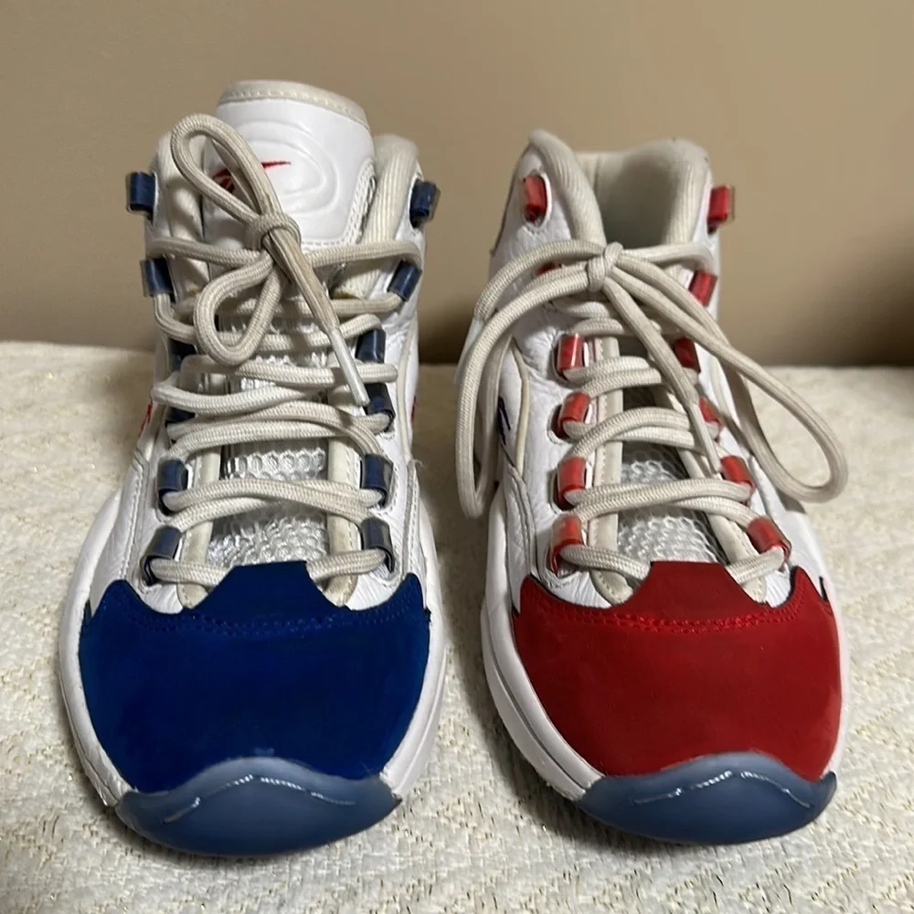 Allen Iverson Sneakers REEBOK Question Mid Double Cross (Blue/Red)